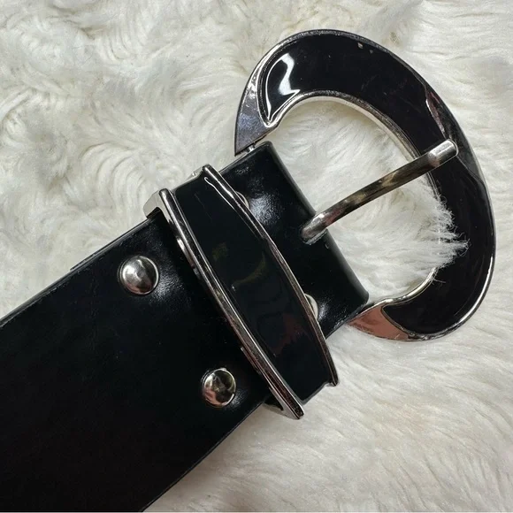 Belt Wide Shiny Black - Picture 2 of 7